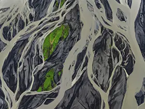European Wilderness Scenery Prints: River, river course, river delta