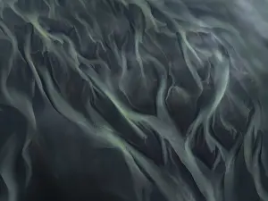 Uninhabited Marshland Landscape Prints: River, river course, river delta