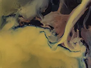 Aerial View Of River Prints: River, river course, river delta