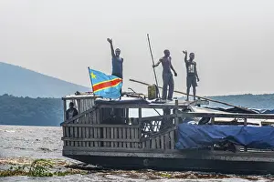 Congo River Boat Prints: Riverboat on the Congo river, DR Congo
