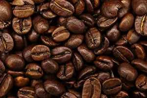 Coffee Beans Photography Prints: Roasted coffee beans