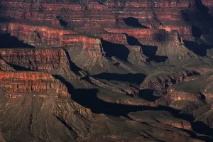 US National Park Scenic Views Prints: Rock formations in the evening light