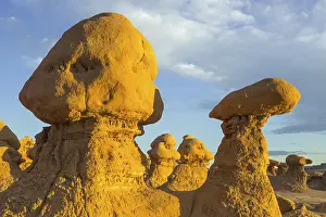 US Tourist Attractions Prints: Rock formations in the evening light