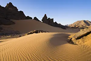 Akakus Mountains Landscape Prints: Rock formations in the Libyan Desert