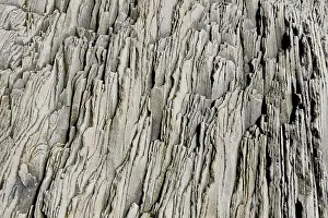 Basalt Formations Prints: Rock layers, Halsanefshellir Cave with basalt formations