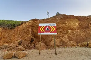 Unstable Cliffs Portugal Prints: ROCKFALL UNSTABLE CLIFFS