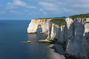 Normandy Coastline Prints: Rocky coast, cliffs, chalk cliffs