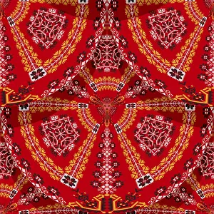 Classic European Ornamentation Prints: Romanian embroidery seamless pattern vector design