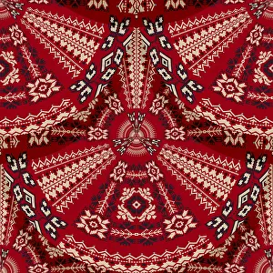 Classic European Ornamentation Prints: Romanian embroidery seamless pattern vector design