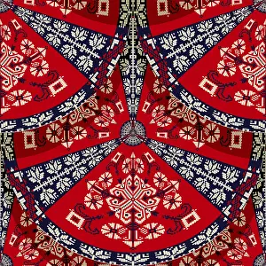Classic Romanian Ornamentation Prints: Romanian embroidery seamless pattern vector design
