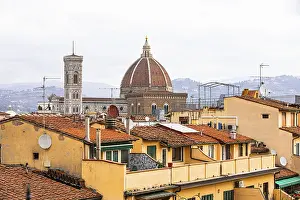 Old Town Florence Italy Prints: Above the rooftops of Florence