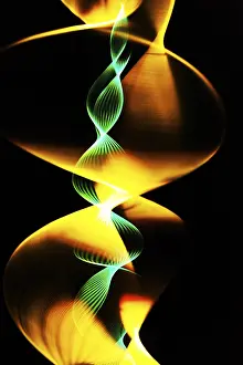 Indoor Studio Shots Prints: Rotating thread illuminated with a stroboscopic flash
