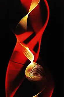 Stroboscopic Flash Prints: Rotating thread illuminated with a stroboscopic flash