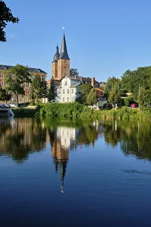 Thuringia Tourist Attraction Prints: Rote Spitzen at the small pond