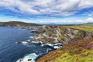 Rugged Coastline Europe Prints: Rugged cliffs overlooking the Atlantic Ocean