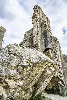 Corfe Castle Ruins Prints: Ruins of Corfe Castle, Wareham
