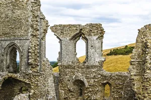 Corfe Castle Ruins Prints: Ruins of Corfe Castle, Wareham