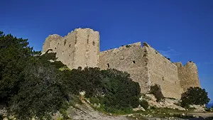 Historic Fortifications Europe Prints: Ruins of a large castle complex