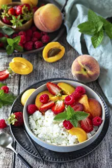 Cottage Cheese Dessert Prints: Rustic summer breakfast or dessert