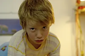 Blond Child Prints: Sad boy