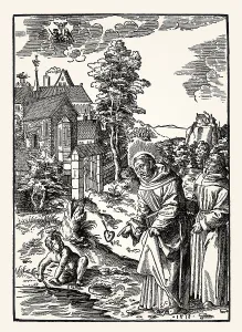 Saint Augustine Prints: Saint Augustine and the boy exhausting the ocean