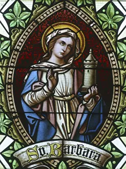 Eastern European Church Art Prints: Saint Barbara