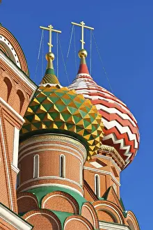 Prints of Saint Basil Cathedral at Red Square, Moscow Kremlin, Russia Heritage Site Prints: Saint Basil Cathedral Print, Moscow Kremlin, Russia