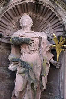 Bavaria's Sacred Buildings Prints: Saint Beatrix statue