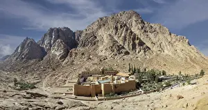 Deserted Abbey Building Prints: Saint Catherine's Monastery