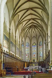 Prints of Saint Nicolas Church is a Gothic cathedral in Trnava, Slovakia. Interior Slovakia Prints: Saint Nicolas Church Print, Trnava Slovakia