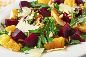 Beet Salad Recipe Prints: A salad made with chunks of beet