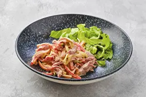 Gourmet Salad Recipe Prints: Salad with pulled beef and vegetables