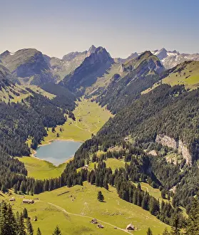Swiss Alpine Landscape Prints: Samtisersee, Altmann and Santis