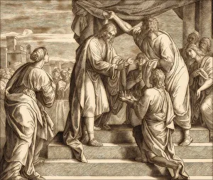Middle Eastern Cultural Heritage Prints: Samuel Anoints David, Old Testament
