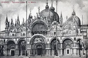 Historic Venetian Landmarks Prints: San Marco, St Mark's Basilica