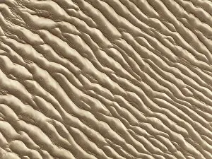 Skeleton Coast Aerial View Prints: Sand patterns in the Namib Desert