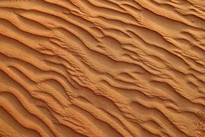 Empty Quarter Landscape Prints: Sand ripples, structure on a sanddune