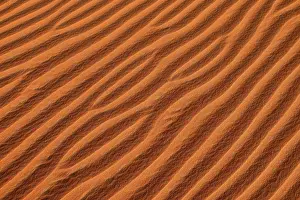 Oman Desert Landscape Prints: Sand ripples, structure on a sanddune