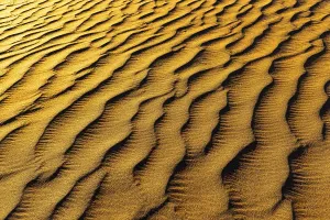 Middle East Deserted Landscapes Prints: Sand structure formed by the wind