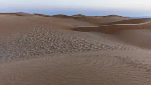 Oman Desert Landscape Prints: Sand structure formed by the wind