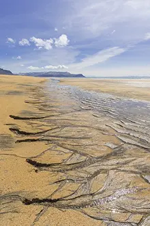 Westfjords Iceland Landscape Prints: Sand structure with ripple at low tide