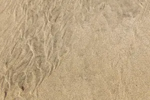Empty Shoreline Spain Prints: Sand structures, Background, Texture