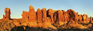 Rocky Mountain Range Prints: Sandstone formations at sunset