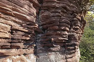 Hilly Forest Scenery Prints: Sandstone rocks