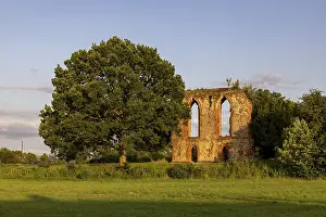 Prints of Sandstone wall with door and window arch, ruin, Caludon Castle, Coventry, England, Great Britain Coventry Prints: Caludon Castle Sandstone Wall Print, Coventry, England
