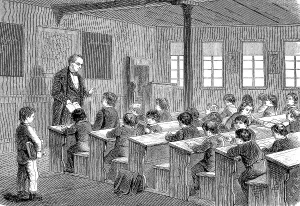 Classroom Scene Prints: School, classroom, school class