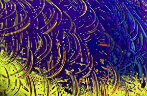 No People Background Image Prints: Scribbles all along the colorful background