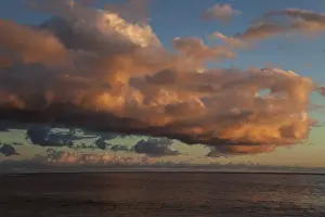 Portugal Evening Sky Prints: Sea and dramatic cloud atmosphere