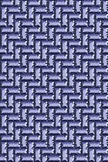 Empty Uninhabited Space Prints: Seamless tileable metal decorative background pattern