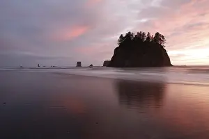 Pacific Ocean Landscape Prints: Second Beach at La Push, Olympic Coast